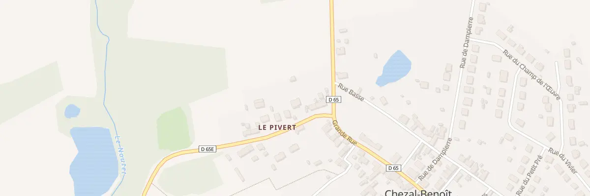 Plan du 6 Rue du Pivert à Chezal-Benoît