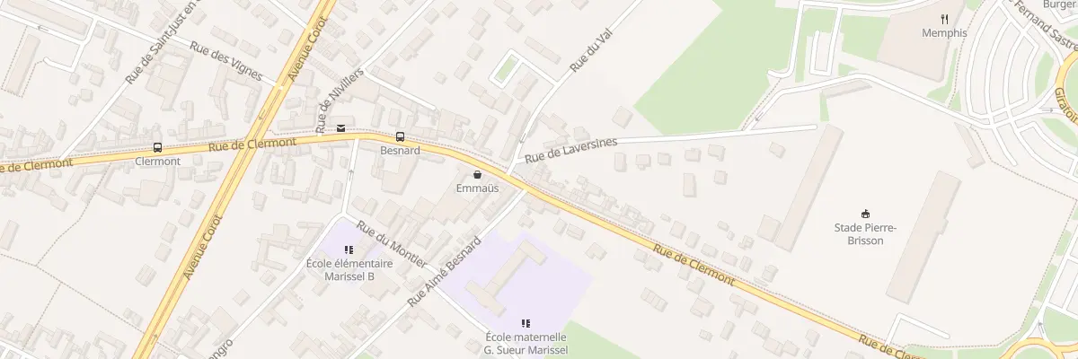 Plan du 211 Rue de Clermont à Beauvais