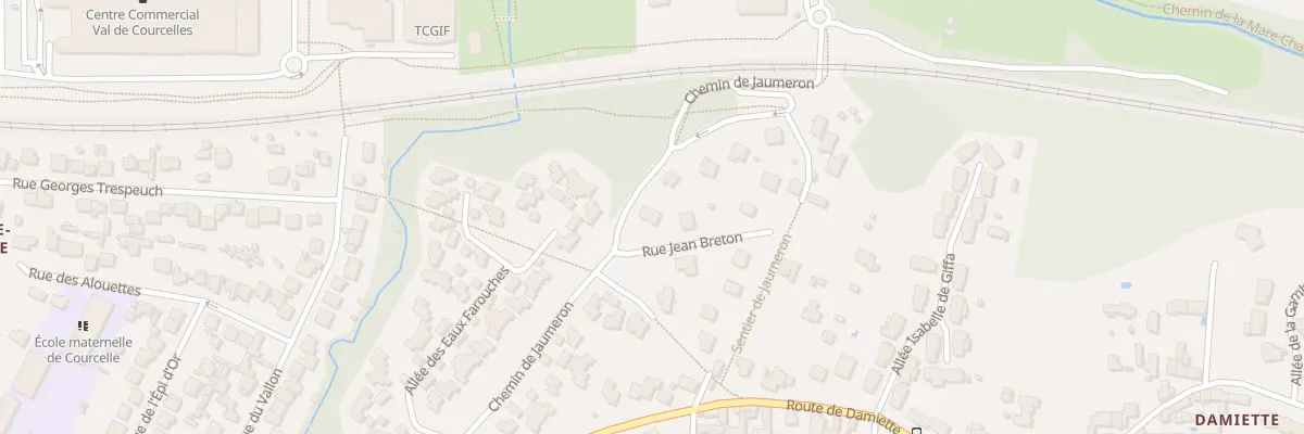 Plan du 9008 Che de Jaumeron à Gif-sur-Yvette