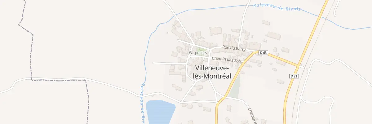 Plan du 2 Le Village à Villeneuve-lès-Montréal