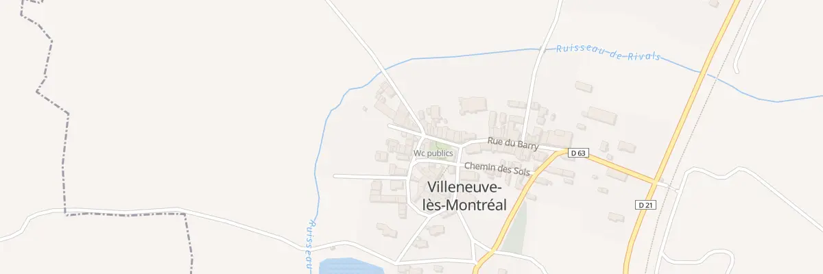 Plan du 33 Rue de la Crémade à Villeneuve-lès-Montréal