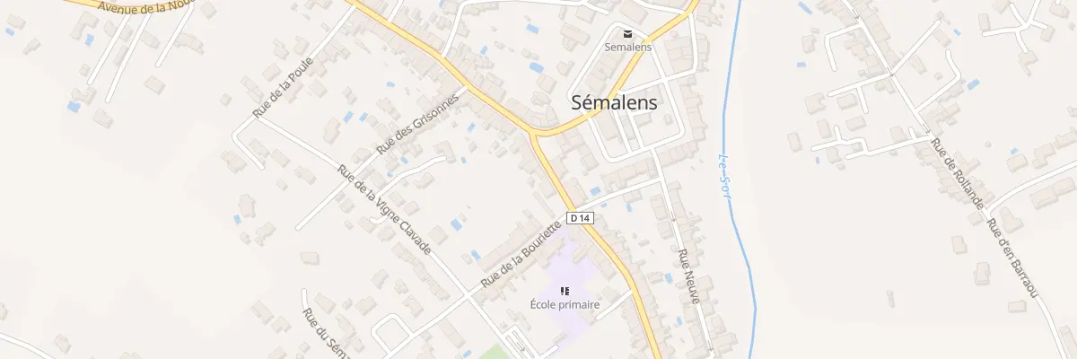 Plan du 6 Rue du Théron à Sémalens