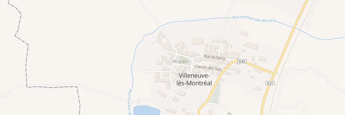 Plan du 3 Rue des Cathares à Villeneuve-lès-Montréal