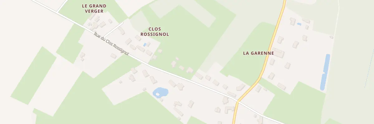 Plan du 174 Rue du Clos Rossignol à Traînou