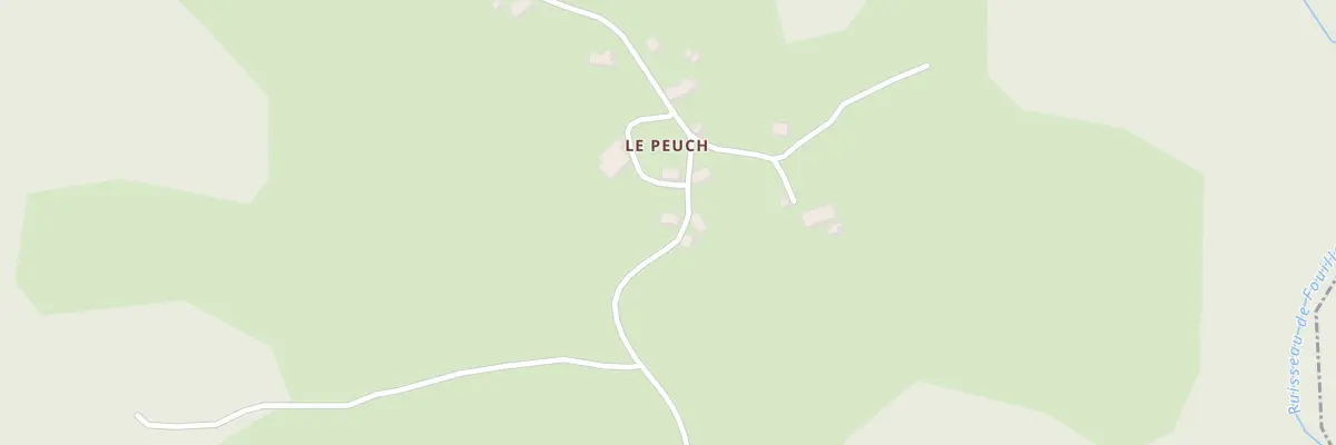 Plan du 5036 Le Peuch à Darnets