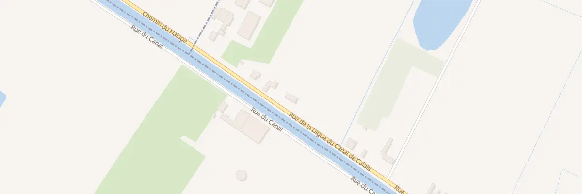 Plan du 105 Rue La Digue Canal de Calais à Saint-Folquin