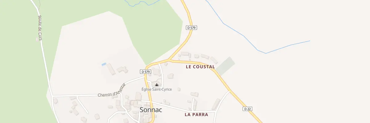 Plan du 5264 Le Coustal à Sonnac