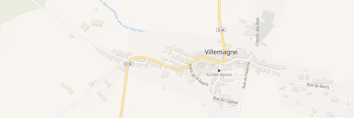 Plan du 6 Rue du Forgeron à Villemagne