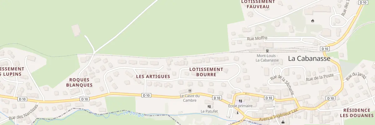 Plan du 24 Lot Bourre à La Cabanasse