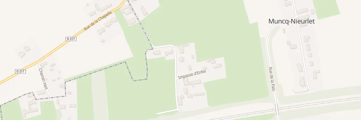 Plan du 15 Rue du Paradis à Muncq-Nieurlet