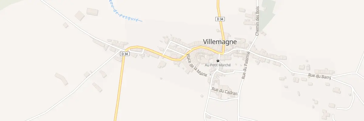 Plan du 82 Le Village à Villemagne