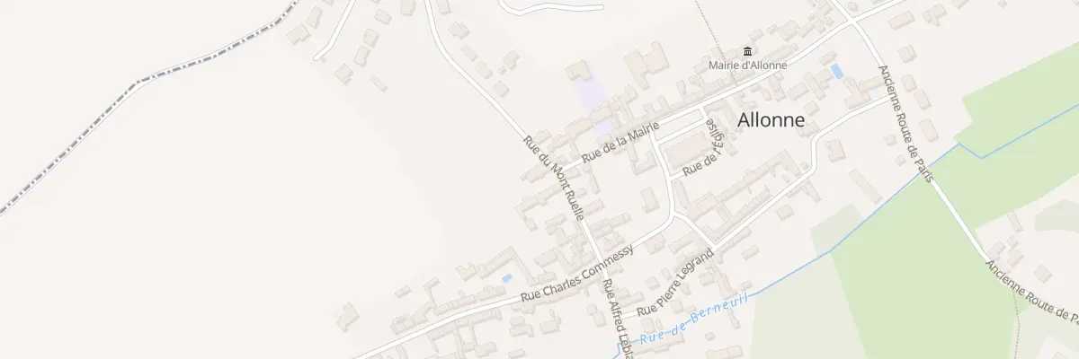Plan du 12 Rue du Mont Ruelle à Allonne