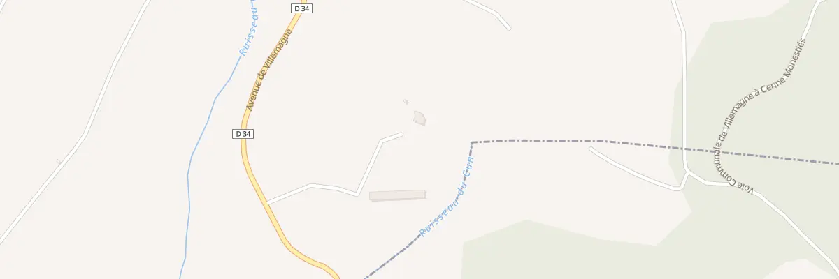 Plan du Cun à Villemagne