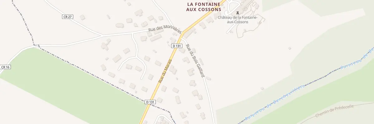 Plan du 2 Rue du Bois Gaillard à Vaugrigneuse