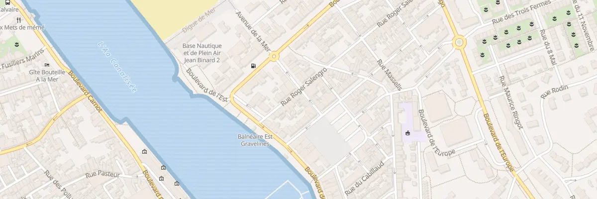 Plan du 16 Rue Roger Salengro à Gravelines