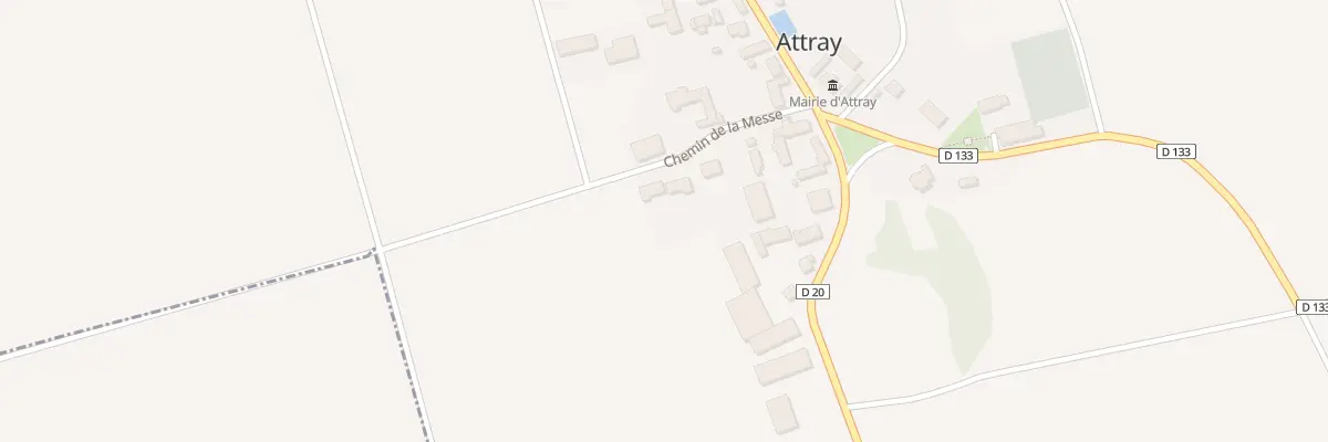 Plan du 8 Che de la Messe à Attray