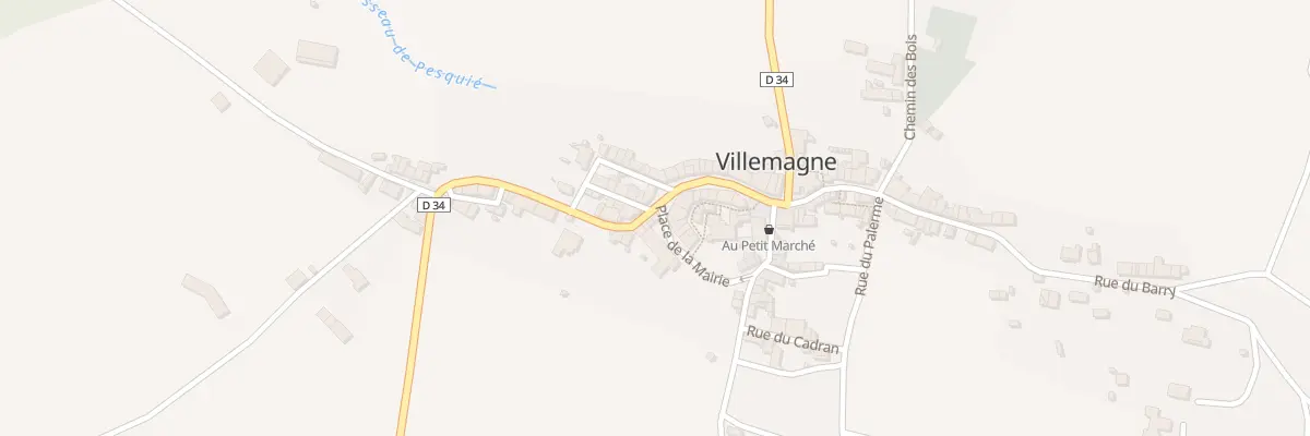 Plan du 80 Le Village à Villemagne