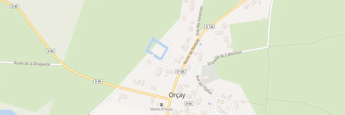 Plan du 5011F Rte de Nancay à Orçay
