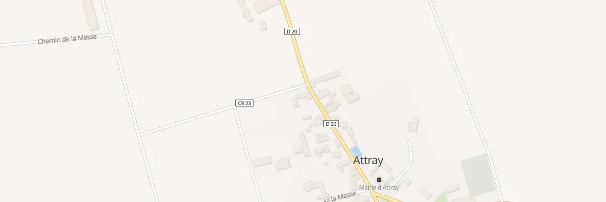 Plan du 25 Rue du General Hureau à Attray