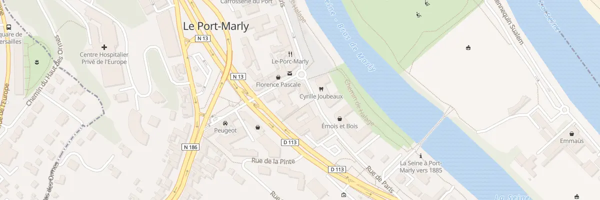 Plan du 1B Rue Jean Jaurès au Port-Marly