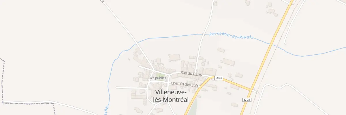 Plan du 22 Rue du Barry à Villeneuve-lès-Montréal