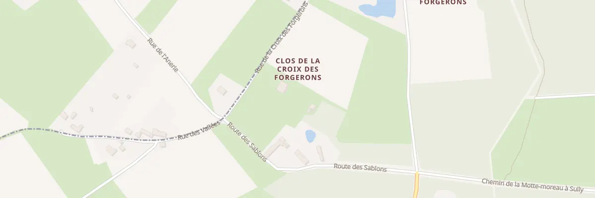 Plan du 70 Rue de la Croix des Forgerons à Traînou