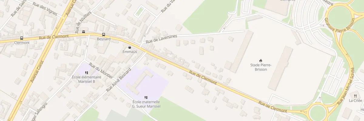 Plan du 225 Rue de Clermont à Beauvais