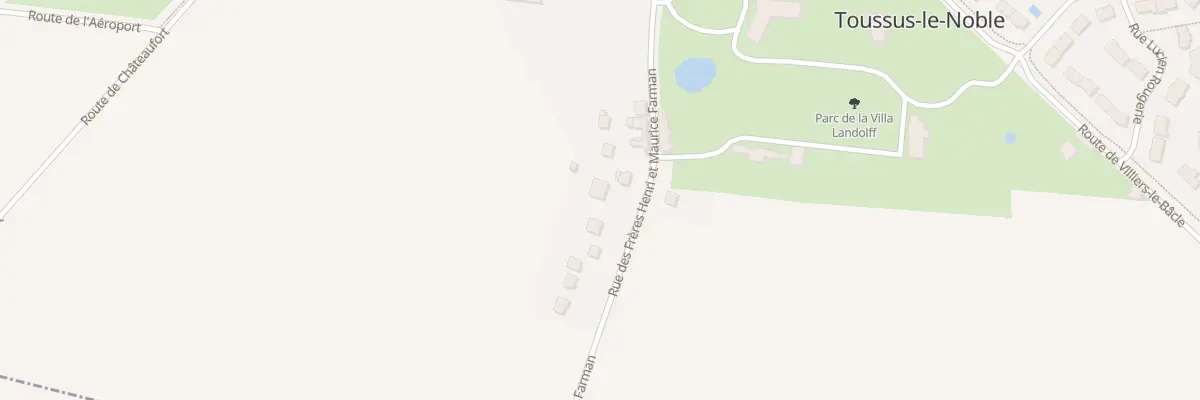 Plan du 16 Rue des Frères Farman à Toussus-le-Noble
