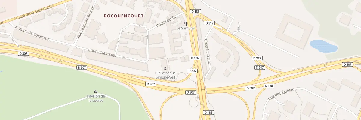 Plan du 24 Rte de Versailles au Chesnay-Rocquencourt