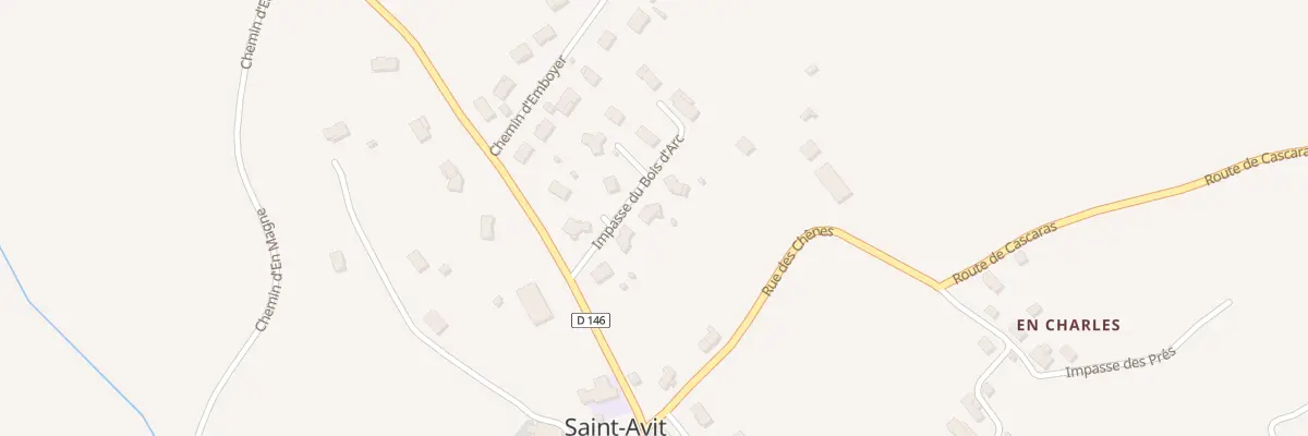 Plan du 6 Imp du Bois d’Arc à Saint-Avit