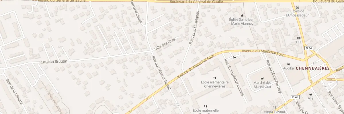 Plan du 32 Rue du Général Sarrail à Conflans-Sainte-Honorine