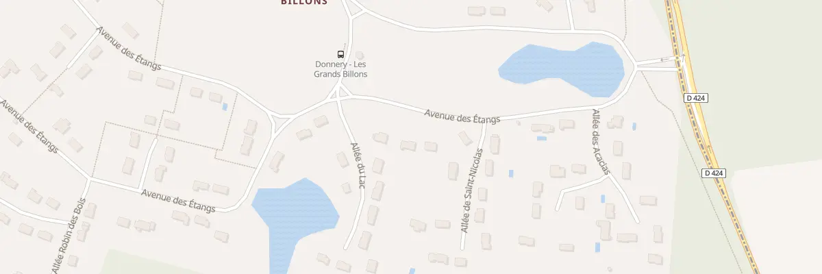 Plan du 4 Av des Etangs à Donnery