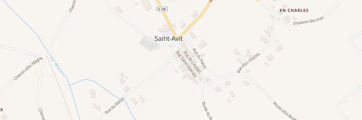 Plan du 6 Rue Saint Valentin à Saint-Avit