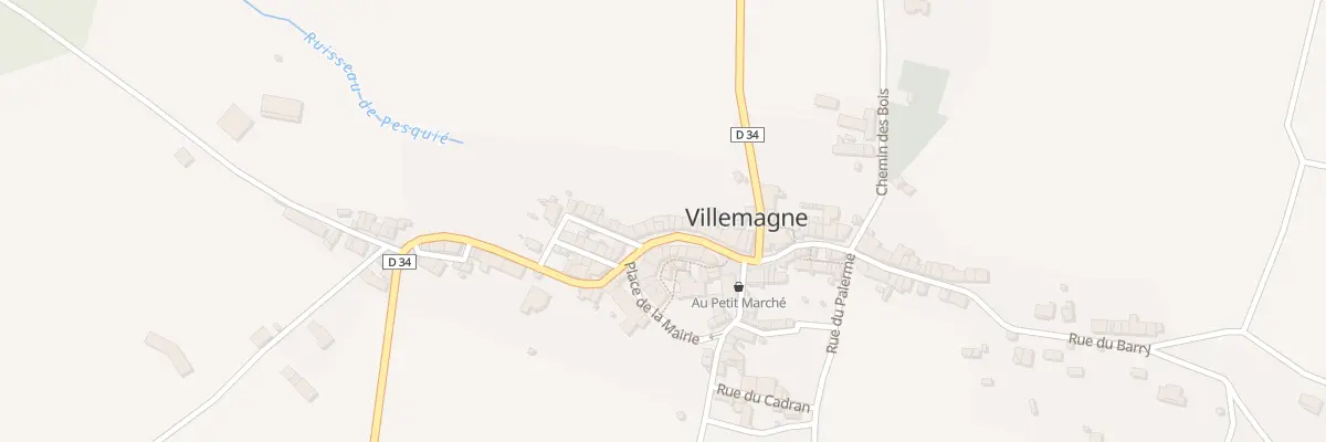 Plan du 9000 Gr Grand Rue à Villemagne