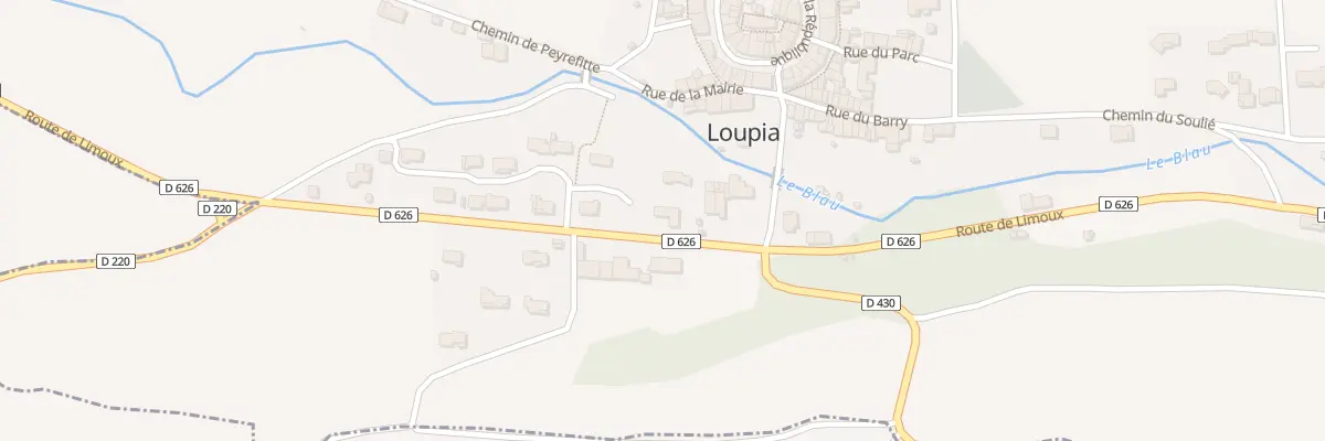 Plan du 5000 Le Claux à Loupia