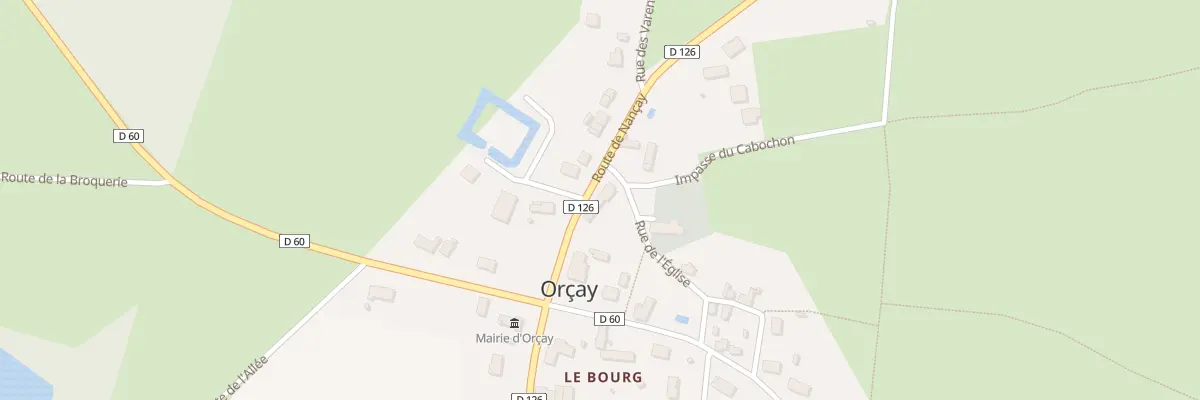 Plan du 8 Rte de Nancay à Orçay