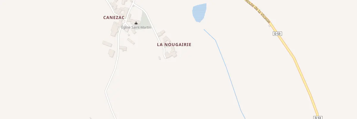 Plan du 169 Che de La Nougairié à Montirat