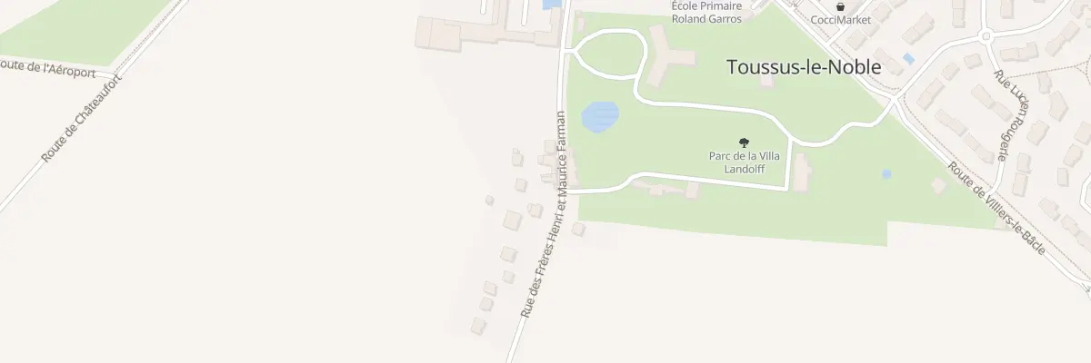 Plan du 10 Rue des Frères Farman à Toussus-le-Noble