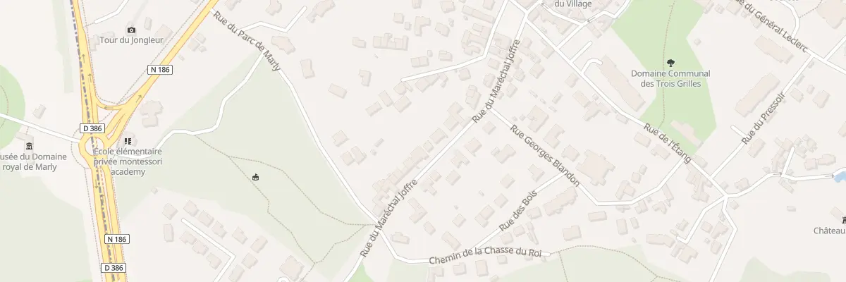 Plan du 18 Rue du Maréchal Joffre à Louveciennes
