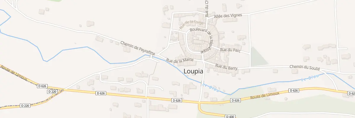 Plan du 7 Rue de la Mairie à Loupia