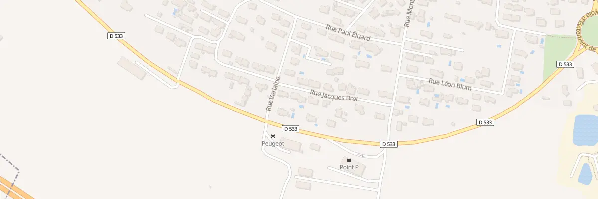 Plan du 4 Rue Jacques Brel à Bram