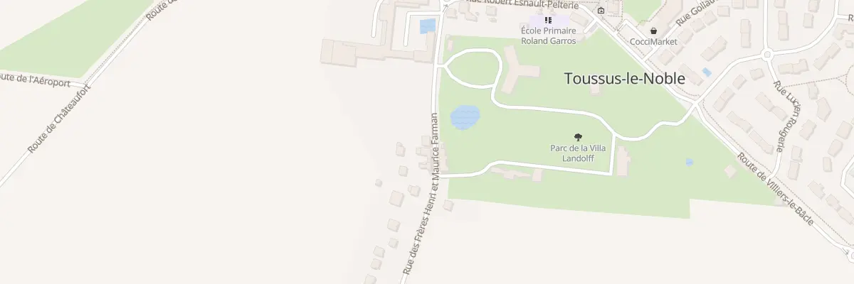 Plan du 4 Rue des Frères Farman à Toussus-le-Noble