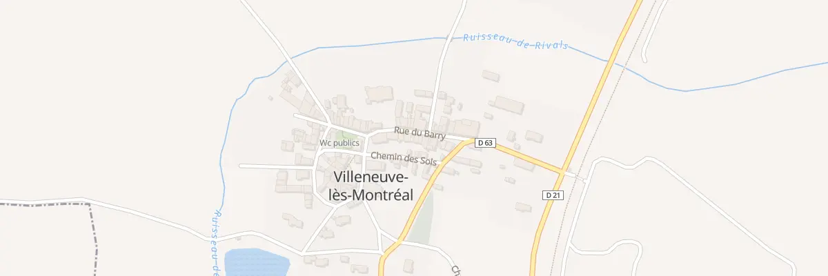 Plan du 19 Rue du Barry à Villeneuve-lès-Montréal