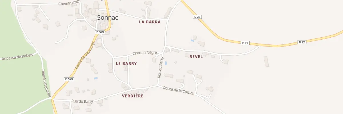 Plan du 5009 Revel à Sonnac