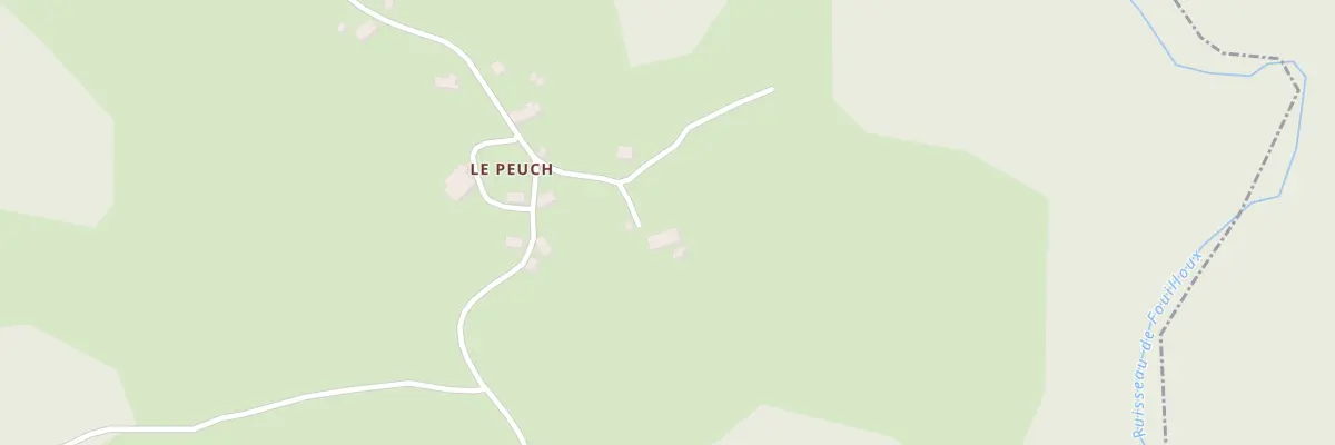 Plan du 5039 Le Peuch à Darnets