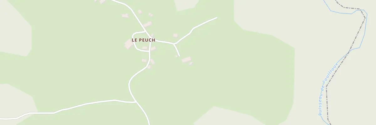 Plan du 5038 Le Peuch à Darnets