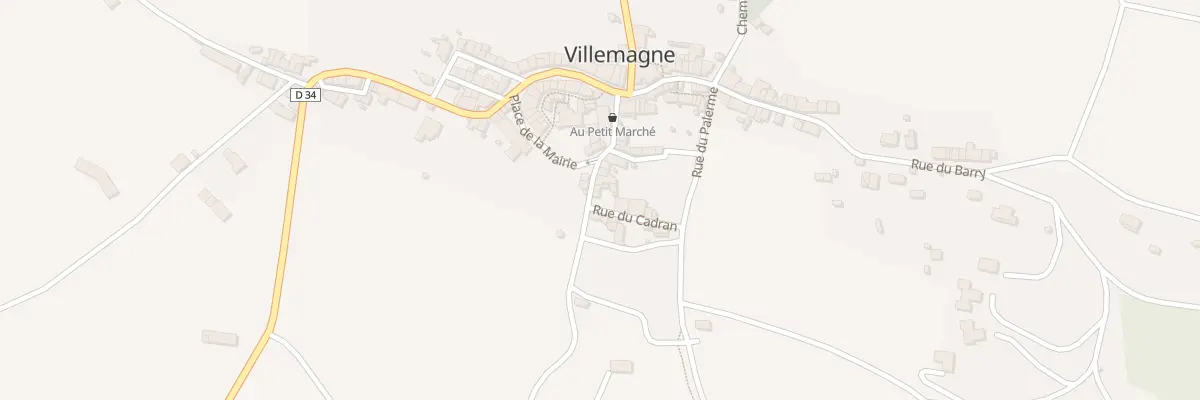 Plan du 63 Le Village à Villemagne