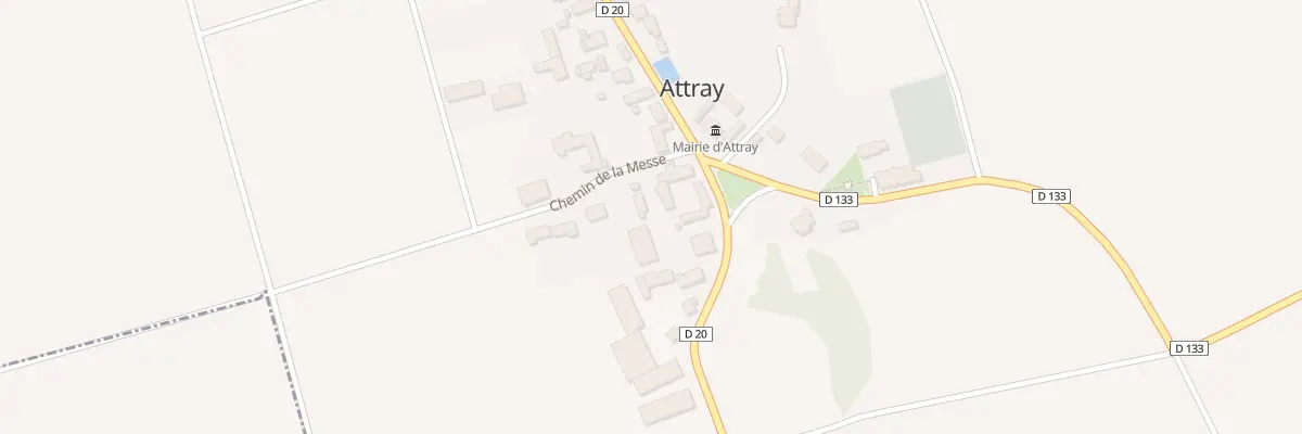 Plan du 2 Che de la Messe à Attray