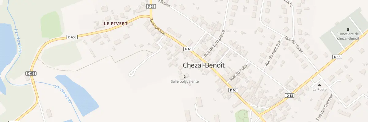 Plan du 21 Gr Grande Rue à Chezal-Benoît