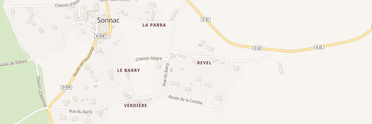 Plan du 5196 Revel à Sonnac